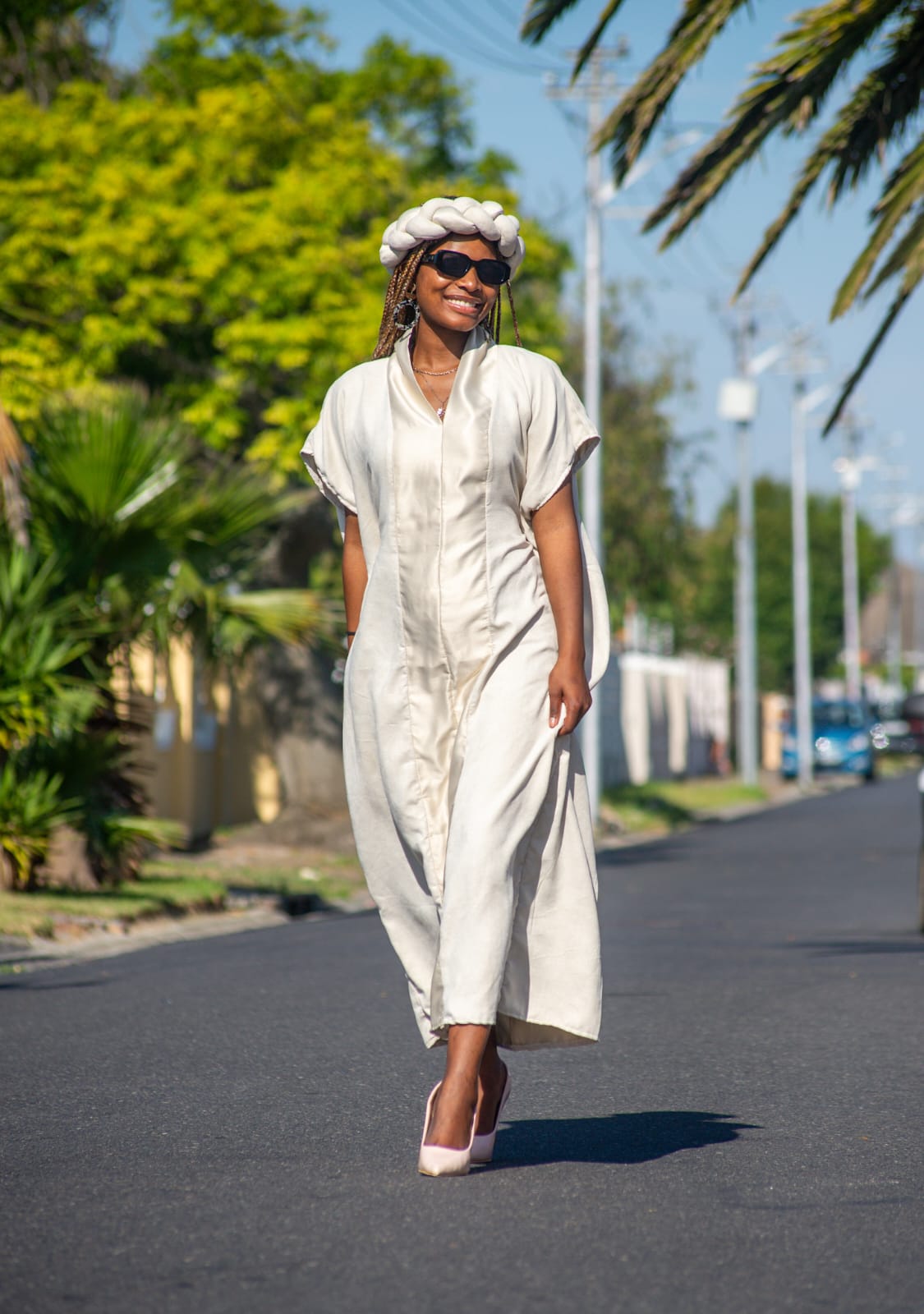 Lifestyle street portrait in soft daylight